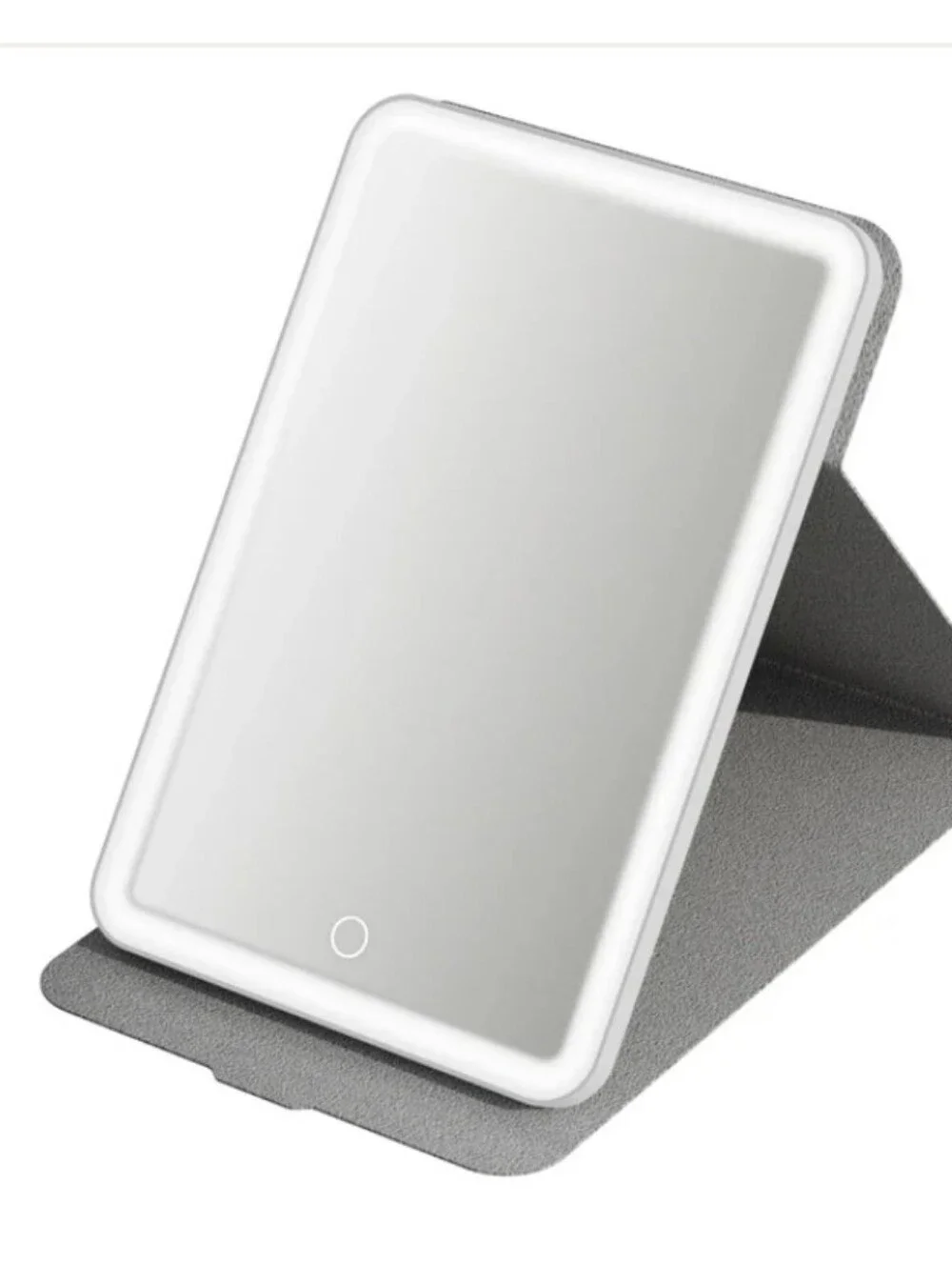 Impressions Touch Pad Bling Folio LED Makeup Mirror- Gunmetal